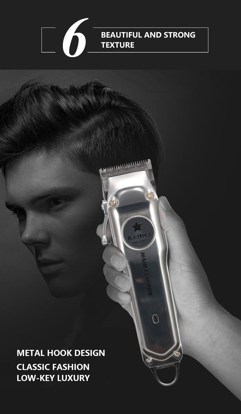Professional Hair Trimmer for Men | Rechargeable Beard & Hair Clipper