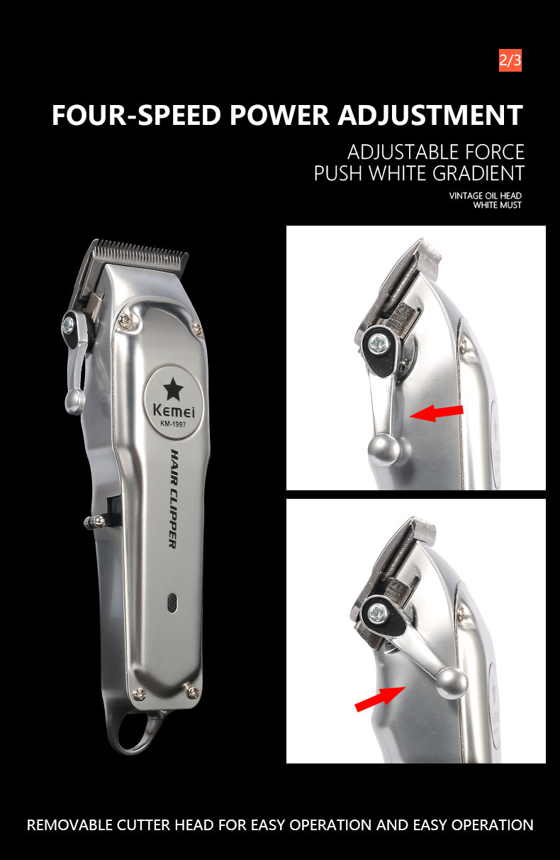 Professional Hair Trimmer for Men | Rechargeable Beard & Hair Clipper